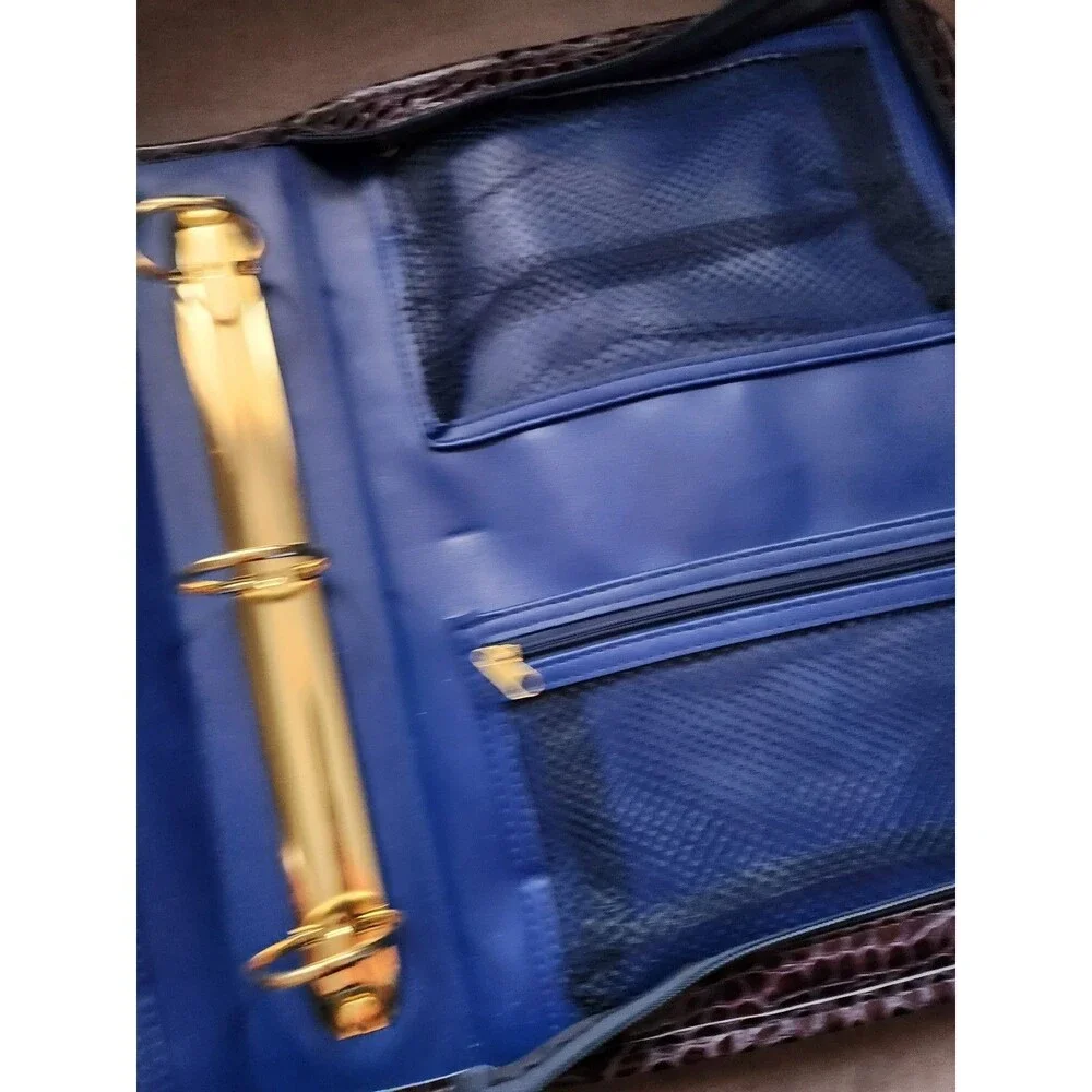 SeneGence purple faux leather binder